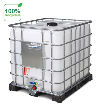Mix palletank 1000 liter på plastpalle, fødevaregodkendt beholder